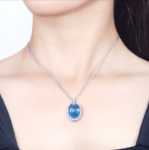 천연 토파즈 펜던트의 그림