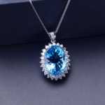 천연 토파즈 펜던트의 그림