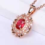 미얀마 말차 루비 목걸이의 그림