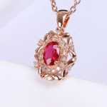 미얀마 말차 루비 목걸이의 그림