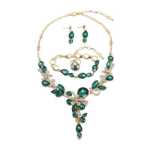 크리스탈 보석 쥬얼리 세트의 그림