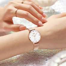 에르보 시계 여성 인 스타일 간단한 기질 방수 석영 장식 시계 여성 작은 빛 럭셔리 별이 가득한 5150의 그림