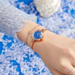 폴리 타임 시계 여성 2023 신입생 작은 절묘한 커플 틈새 디자인 라이트 럭셔리 팔찌 시니어 센스의 그림