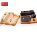 새로운 단단한 나무 주얼리 시계 팔찌 펜던트 디스플레이 소품 귀걸이 반지 다기능 주얼리 세트 4 세트의 그림