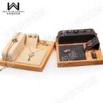 새로운 단단한 나무 주얼리 시계 팔찌 펜던트 디스플레이 소품 귀걸이 반지 다기능 주얼리 세트 4 세트의 그림