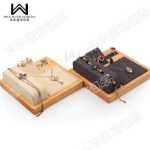 새로운 단단한 나무 주얼리 시계 팔찌 펜던트 디스플레이 소품 귀걸이 반지 다기능 주얼리 세트 4 세트의 그림