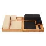 새로운 원목 주얼리 디스플레이 소품 귀걸이 반지 목걸이 펜던트 시계 주얼리 세트 조합 디스플레이 트레이의 그림