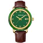 새로운 시계 남녀 모델 헤티안 옥 테이블 세트 다이아몬드 발광 고급 옥 기질 방수 패션 조류 모델 커플 시계의 그림