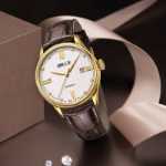 스위스 발코 오리지널 수입 리얼 다이아몬드 오토매틱 기계식 무브먼트 남성용 시계 가죽 스트랩 플래그십 샵 시계 AM3456의 그림