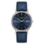 론진 정품 남성 시계 컬리 라지 기계식 스위스 남성 시계 L4.922.4.92.2의 그림