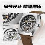 샵 매니저 인기 추천 - 갈매기 시계 토노 스켈레톤 기계식 시계 남성용 시계 트렌드 남성용 시계 남성 손목시계 6094의 그림