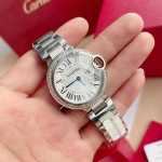 스위스 정품 블루 핀 풍선 시계 숙녀 기계식 자동 여성 시계 카드 간단한 기질 방수 강철 남성 시계의 그림