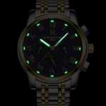 시계 남성용 남성 시계 스포츠 쿼츠 시계 초박형 방수 패션 트렌드 발광 강철 벨트 남성 손목 시계의 그림