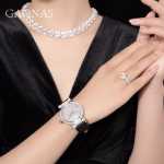 가오나스 아이 오브 타임 손목 시계 라이트 럭셔리 쿼츠 무브먼트 틈새 디자인 주얼리 액세서리의 그림