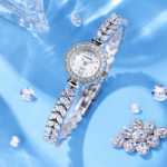 여자 친구를위한 생일 선물 MIGE MIGE 인어 시계 여성용 라이트 럭셔리 틈새 소형 다이얼 생선 뼈 팔찌 시계의 그림