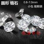 다이아몬드 루스 다이아몬드 0.8-15mm가 세팅된 AAA 화이트 포인트 지르콘 루스 투명 라운드 인조 보석 주얼리 시계의 그림