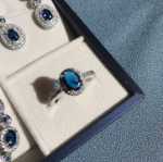 탄자나이트 블루 세트의 그림