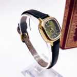 빈티지 상하이 주얼리 플라워 스퀘어 설탕 금도금 학생 벨트 백 로마 숙녀 간단한 문학적 작은 금 시계의 그림