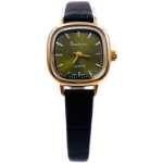 빈티지 상하이 주얼리 플라워 스퀘어 설탕 금도금 학생 벨트 백 로마 숙녀 간단한 문학적 작은 금 시계의 그림