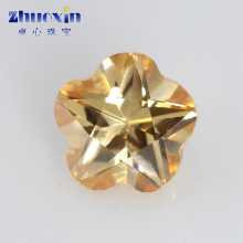 오각형 매화 모양의 샴페인 합성 지르콘 러프 스톤 다채로운 CZ 보석 시계 쥬얼리 액세서리 러프 다이아몬드 DIY의 그림