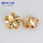 오각형 매화 모양의 샴페인 합성 지르콘 러프 스톤 다채로운 CZ 보석 시계 쥬얼리 액세서리 러프 다이아몬드 DIY의 그림
