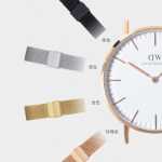 밀라노 시계 스트랩 남성용 및 여성용 금속 스틸 밴드 대체 dw 티쏘 티안완 카시오 작은 녹색 시계 스테인리스 스틸 팔찌의 그림