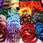 멀티 토르말린 문스톤  팔찌 악세사리의 그림