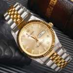 크라운 시계 정통 남성 손목 시계 방수 달력 야광 시계의 그림