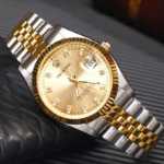 크라운 시계 정통 남성 손목 시계 방수 달력 야광 시계의 그림