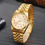 크라운 시계 정통 남성 손목 시계 방수 달력 야광 시계의 그림