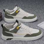 직장 남성 신발 가을 2023 새로운 방수 가죽 십대 보드 신발 남성 백 캐주얼 스포츠 조수 신발 여름의 그림