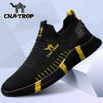 남성용 플라이 니트 통기성 캐주얼 신발의 그림