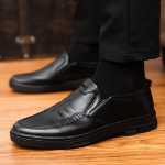 남성 가죽 신발 / 미끄럼 방지 신발 / 캐주얼 신발의 그림