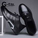 한국 남성 정장 고급 신발의 그림