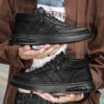 남성 캐주얼 가죽 신발의 그림