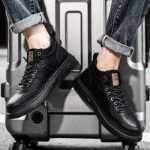 남성 캐주얼 가죽 신발의 그림