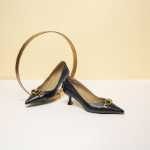 레드 드래곤 플라이 하이힐 여성 봄과 가을 모델 낮은 신발 여성 통근 포인트 파인 힐 가죽 정장 신발 WTB11183의 그림