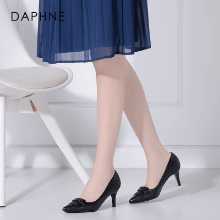 다프네 / 다프네 봄 뱀 가죽 양가죽 미세 힐 포멀 포인티드 하이힐 연회 여성 싱글 슈즈의 그림