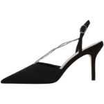 봄 새로운 숙녀 체인 포인트 하이힐 샌들 전문 작업 신발 인터뷰 공식 여름 새틴 싱글 슈즈의 그림