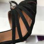 하이힐 샌들 여성 2019 뉴 잉글랜드 스웨이드 화이트 칼라 패션 편안한 여성용 가죽 포멀 라이스 슈즈의 그림