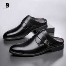 남성 가죽 세미 쿨 슬리퍼의 그림