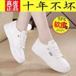 가죽 여성 흰색 신발의 그림