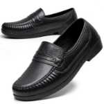 남성 모조 가죽 논슬립 레인 슈즈의 그림