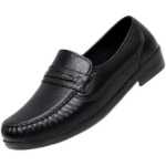 남성 모조 가죽 논슬립 레인 슈즈의 그림