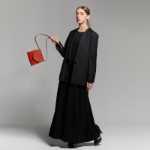 소가죽 벨트 가방의 그림