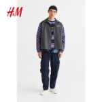 남성 캐주얼 패션 체크 무늬 도난 방지 허리 가방의 그림