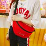 허리 가방의 그림