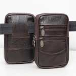 소가죽 남성용 휴대폰 가방의 그림