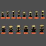 금속 리벳 버클 양면 캡의 그림