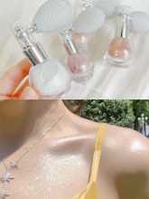 신부 바디 글리터 스프레이 진주 빛 브라이트닝 헤어 샤이니 형광펜 볼 웨딩 스테이지 쇄골 고정 메이크업 루스 파우더의 그림